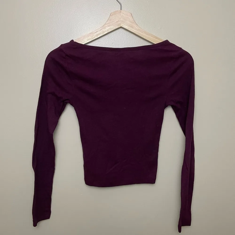 Pomegranate Long Sleeve Mid Waist Top - Image 2