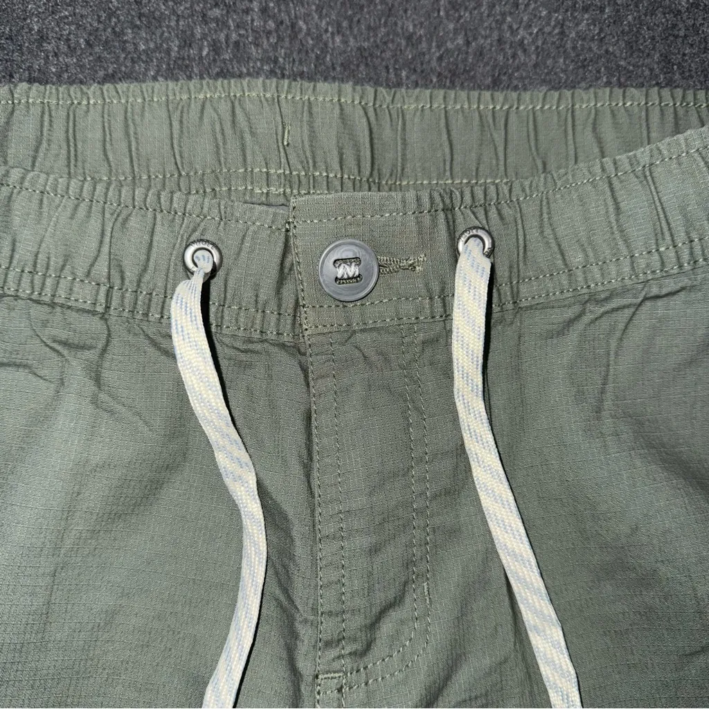 Vuori Women's Medium Ripstop Pants Green Organic Cotton Stretch Drawstring VW401 - Image 9