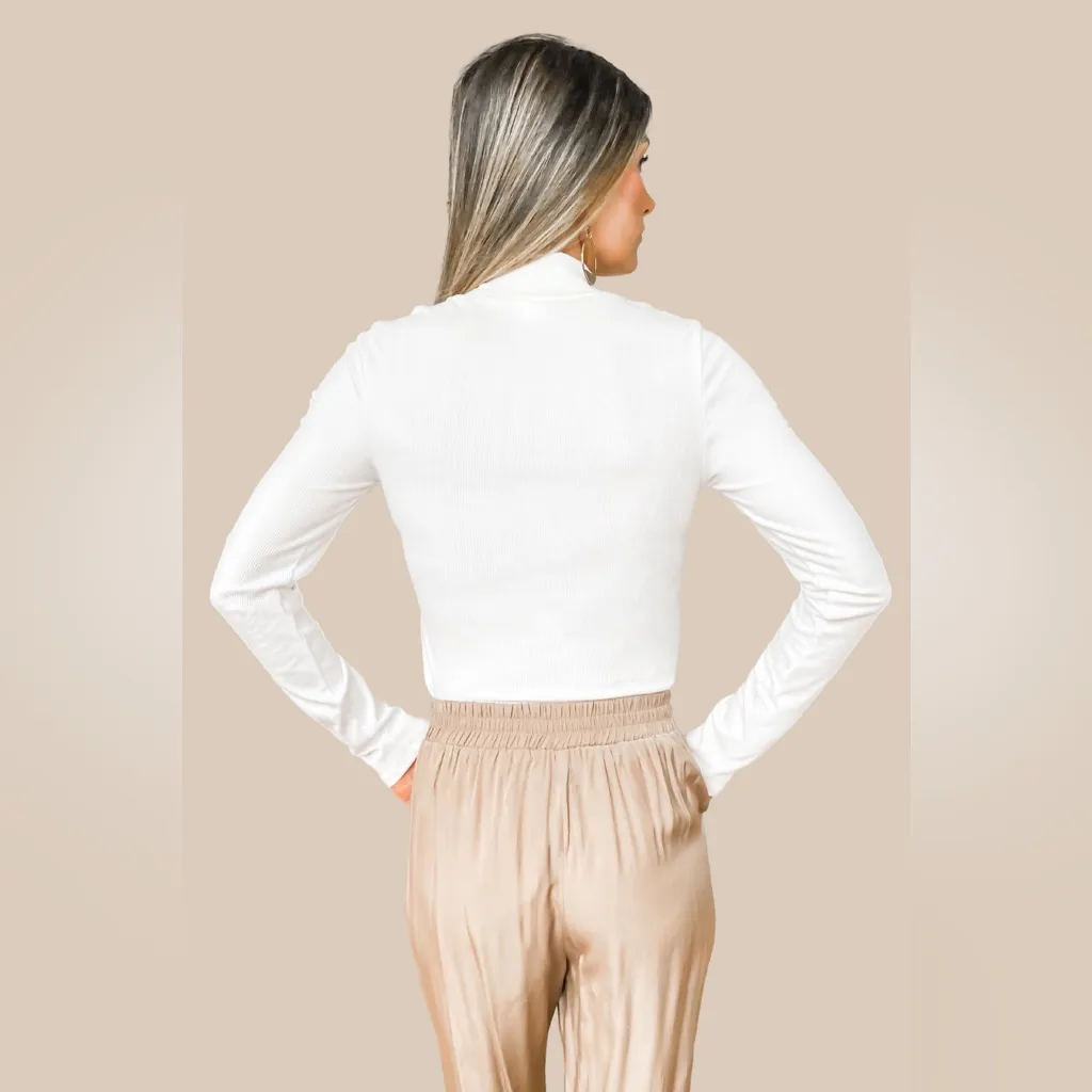 Anthropologie Maeve Cream Turtle Neck Ling‎ Sleeve Tee Size Extra Small NWOT - Image 2