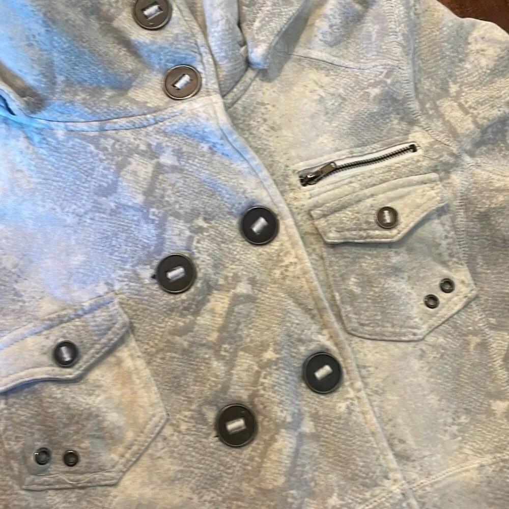 Hurley Winchester animal print fleece peacoat jacket small - Image 8