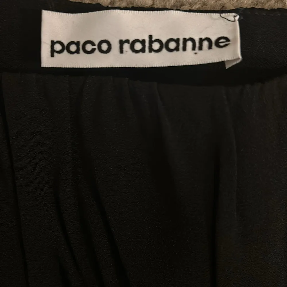 Paco Rabanne Ruffled Crepe Mini Skirt size FR 36 Black - Image 6