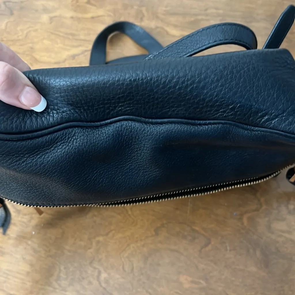 Michael Kors Black Leather Backpack - Image 4