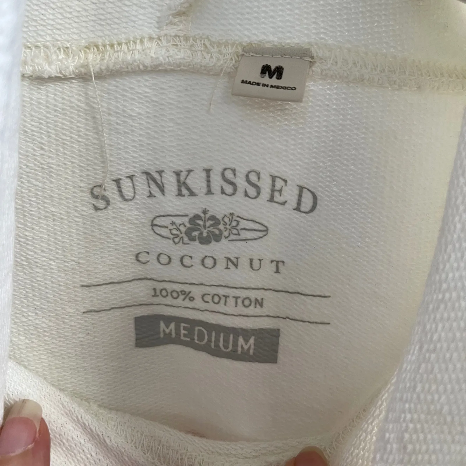 Sunkissed Coconut Cream Graphic Hoodie Sweatshirt Focus On The Good Women Medium Pink - Image 4