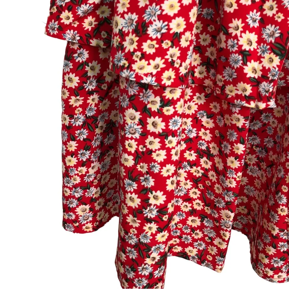SHEIN Red w/Tiny Flowers Dress🌷🌷 - Image 7