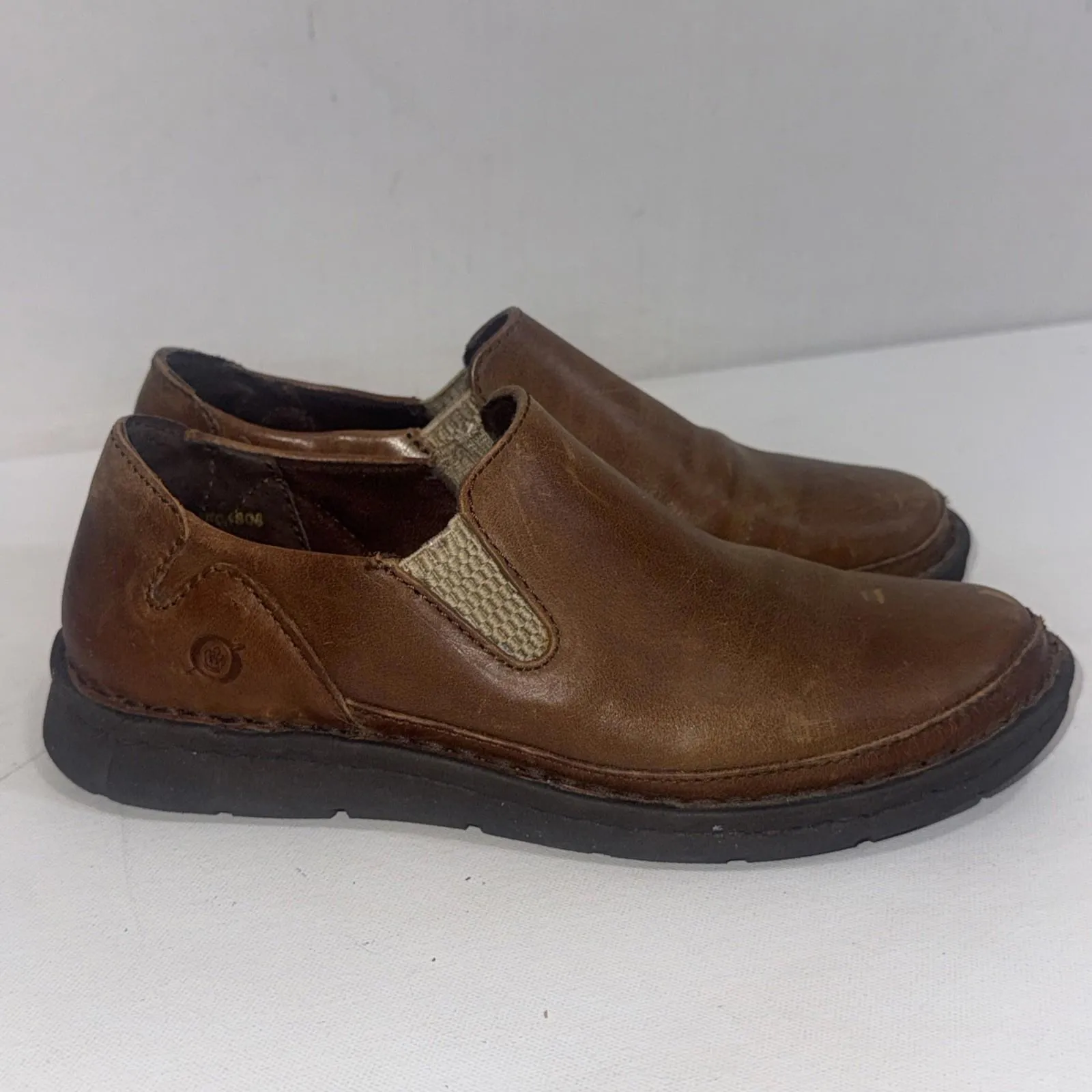 Born Kent Loafers Brown Leather Slip on Casual Gorpcore Unisex Work Shoes Sz 38 - Image 5