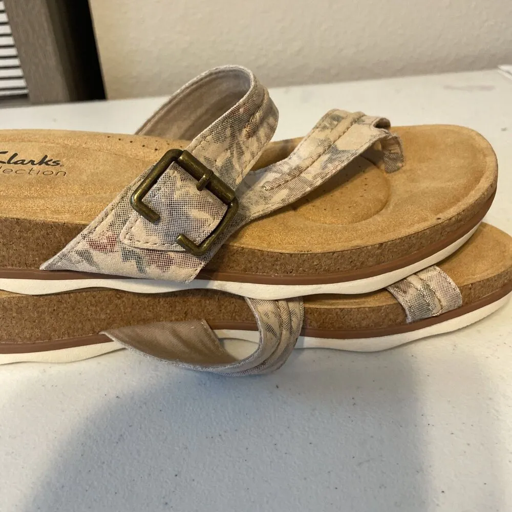 Womens CLARKS BRYNN MADI Toe Thong Sandals - Shoe Size US 9.5M - Image 2