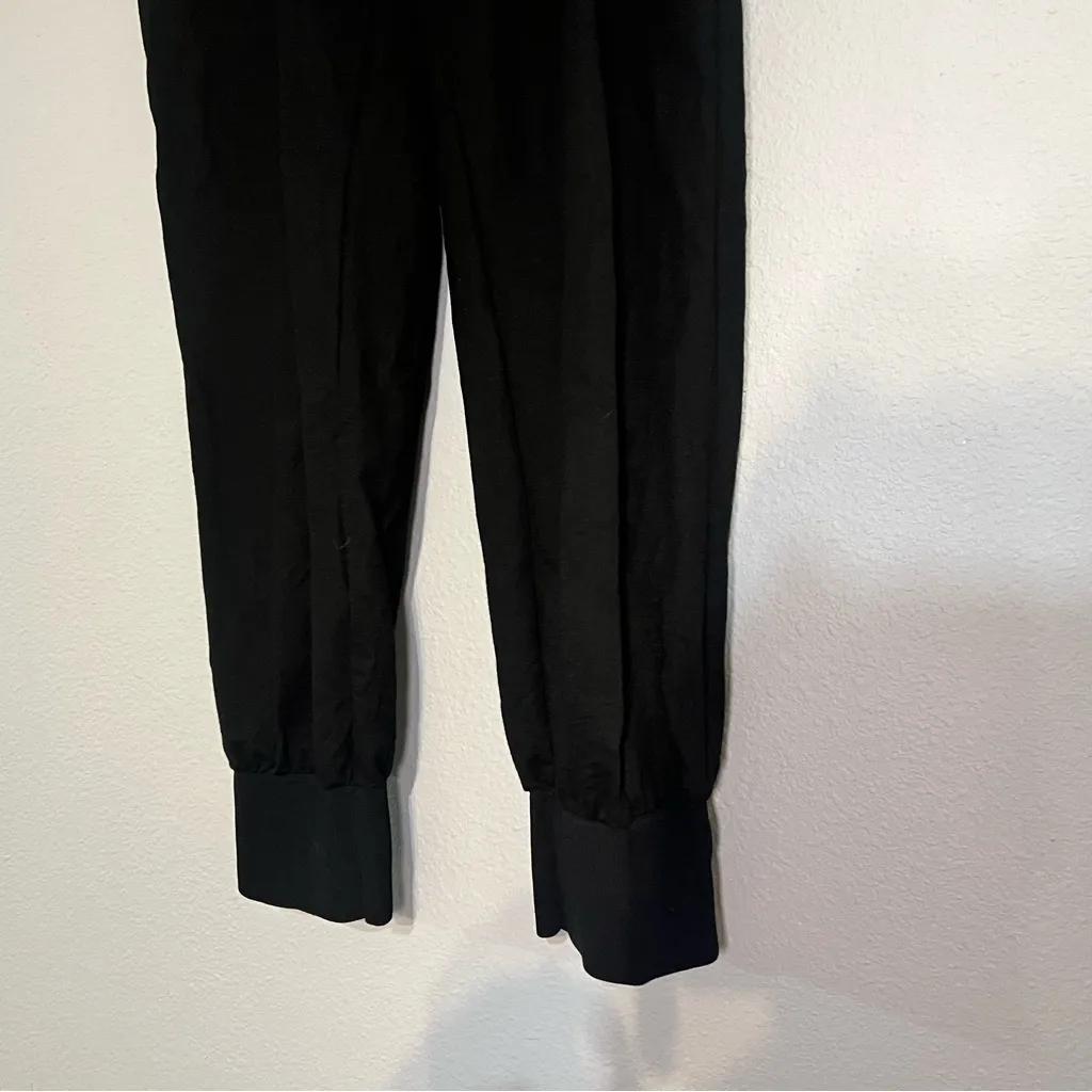 Theory Black Joggers Womens Size Medium High Rise - Image 2