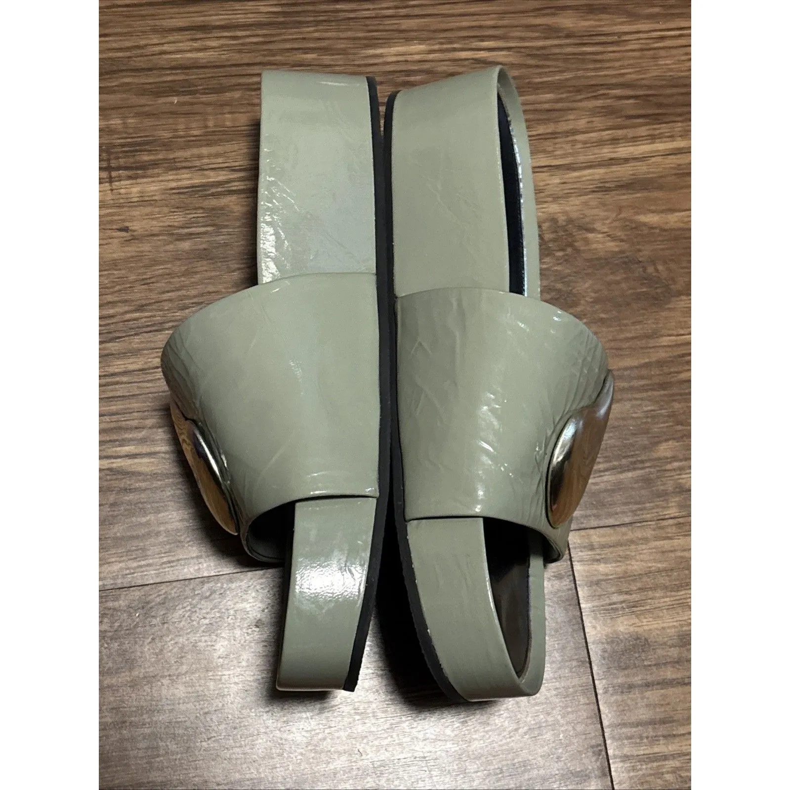 Tory Burch Patos Platform Women’s Leather Slides Sandals Sz 10 ( Displays ) - Image 6