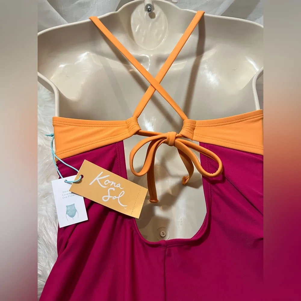 Nwt one piece Kona Sol swimsuit size M (8-10) - Image 2