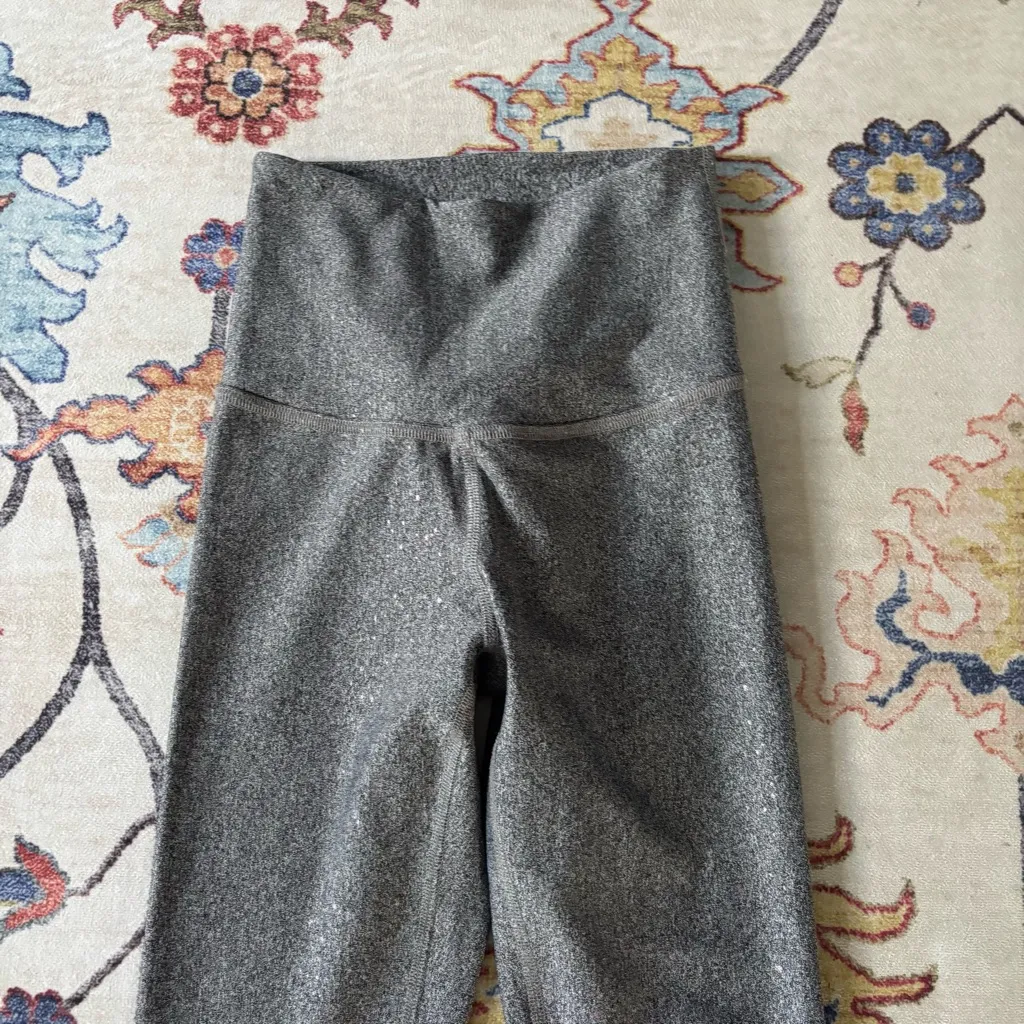 Beyond Yoga Alloy Pink Ombre Speckle Leggings Metallic Pink & Grey XS - Image 5