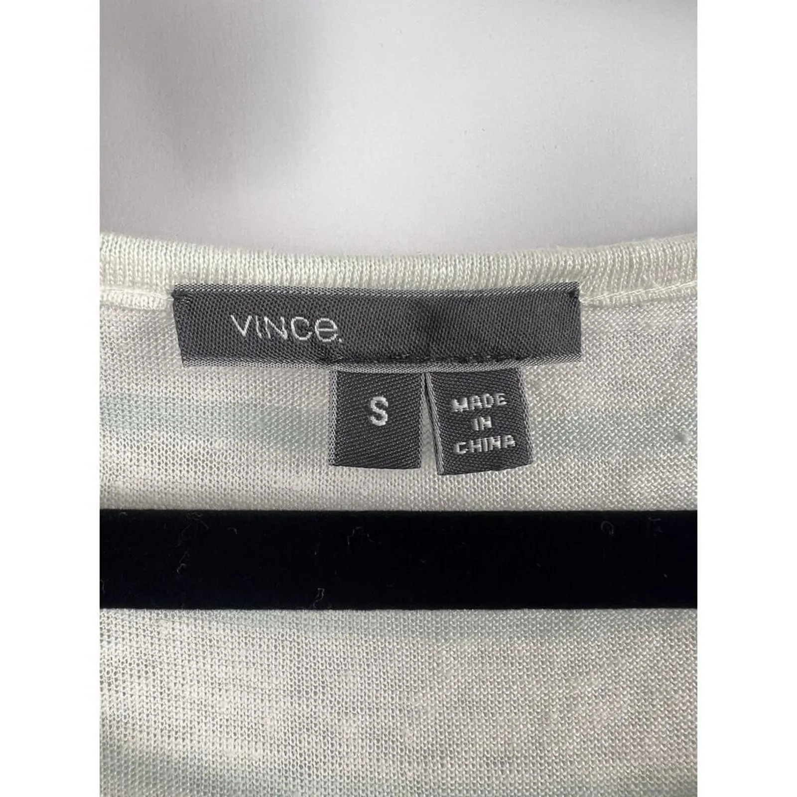 Vince Linen T-Shirt, White Green Stripe, 100% Linen, Lightweight Classic Tee - Image 2