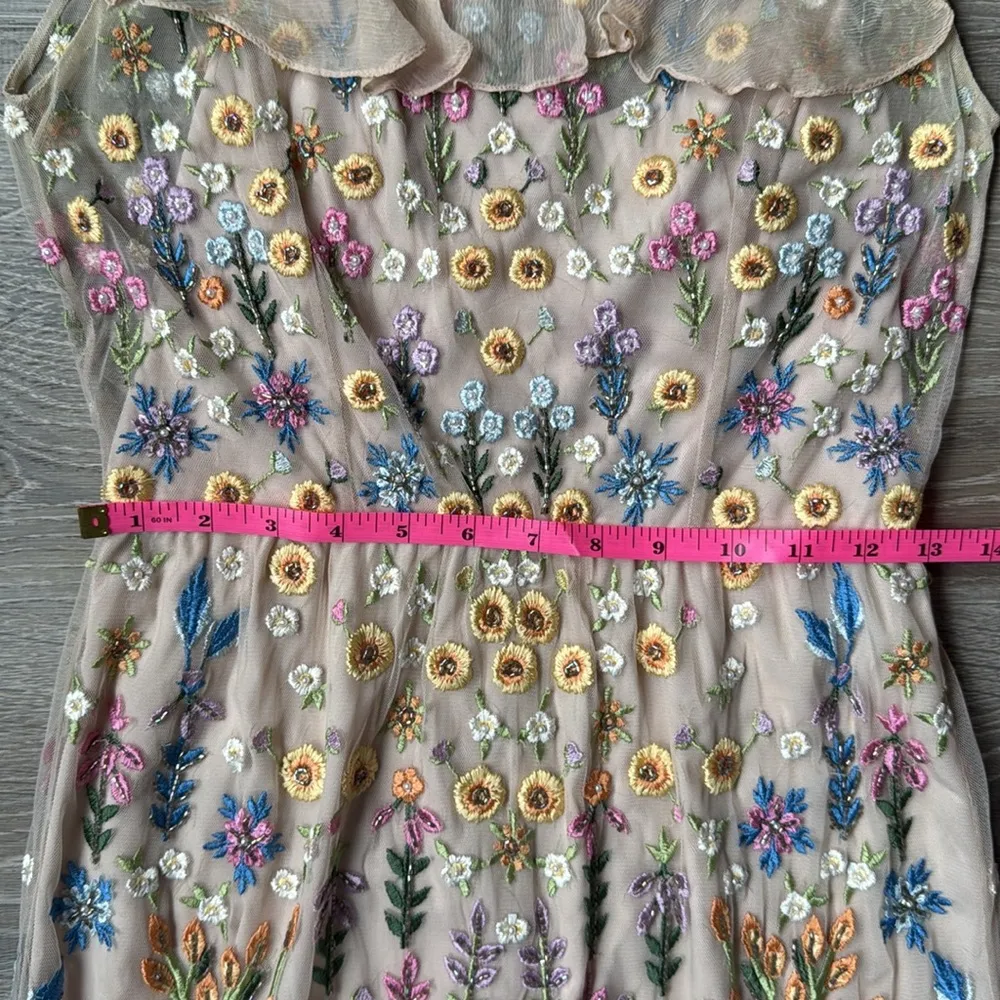 NEEDLE & THREAD Flowerbed Embroidery Gown in Petal 2 - Image 10