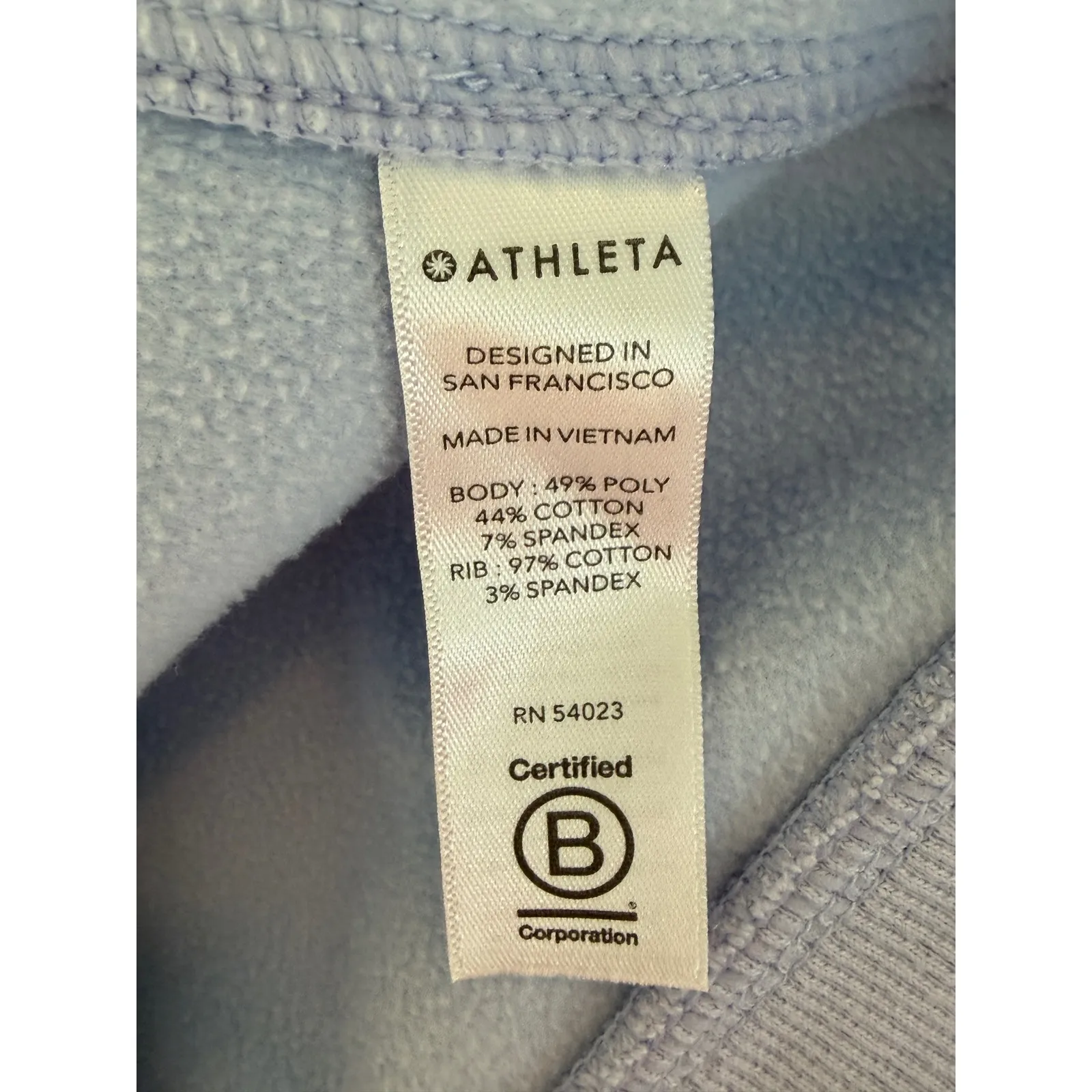 Athleta Light Blue Zip Up Jacket Women's Size M‎ Athletic Sporty - Image 6