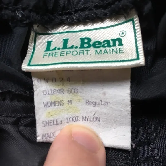 LLBean side zipper Athletic‎ Pants Black Womens Size M Size M - Image 2