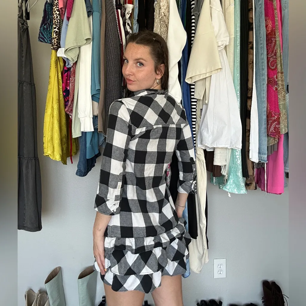 Y2K / 2000s Victoria’s Secret PINK Plaid Babydoll Dress - Image 2