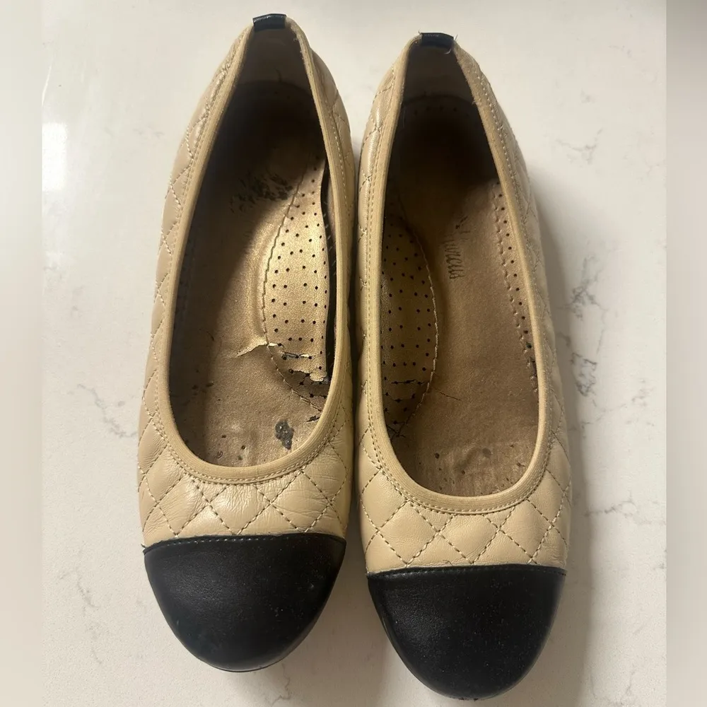 Neiman Marcus Quilted Flats - Image 3