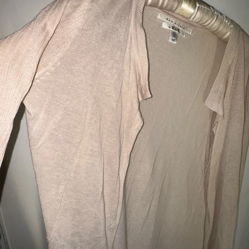 Women's Beige Sweater Cardigan - Image 3