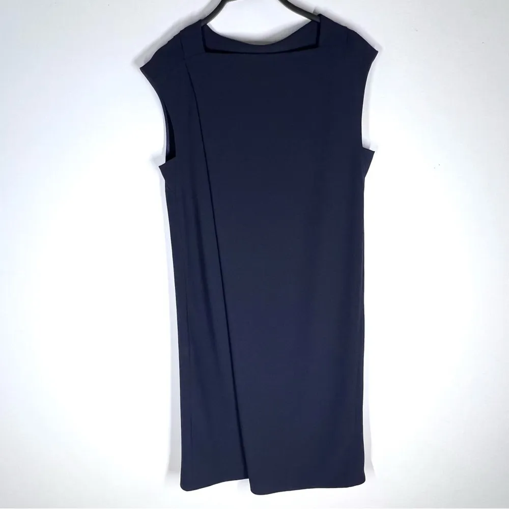 M.M. LaFleur Sz 12 The Joslyn 1.0 Dress-sable Crepe In Blue - Image 4