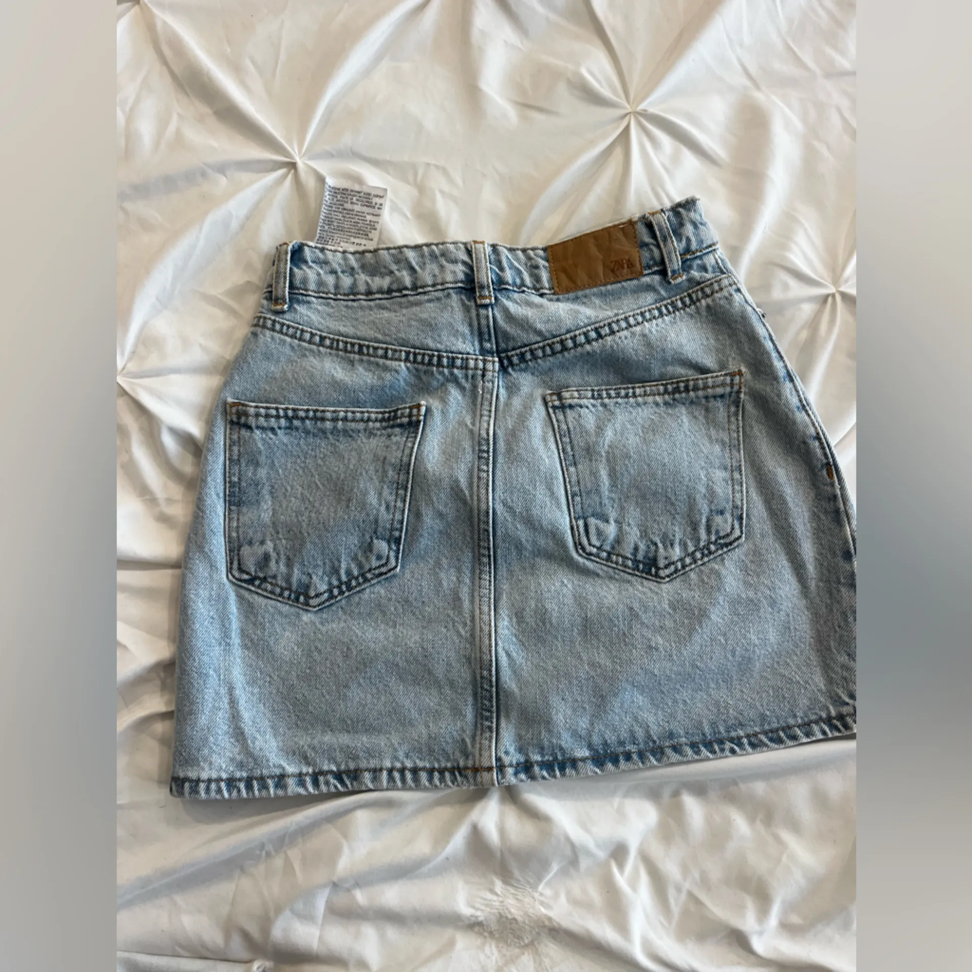 Zara Sky Blue Denim Trousers - Image 2