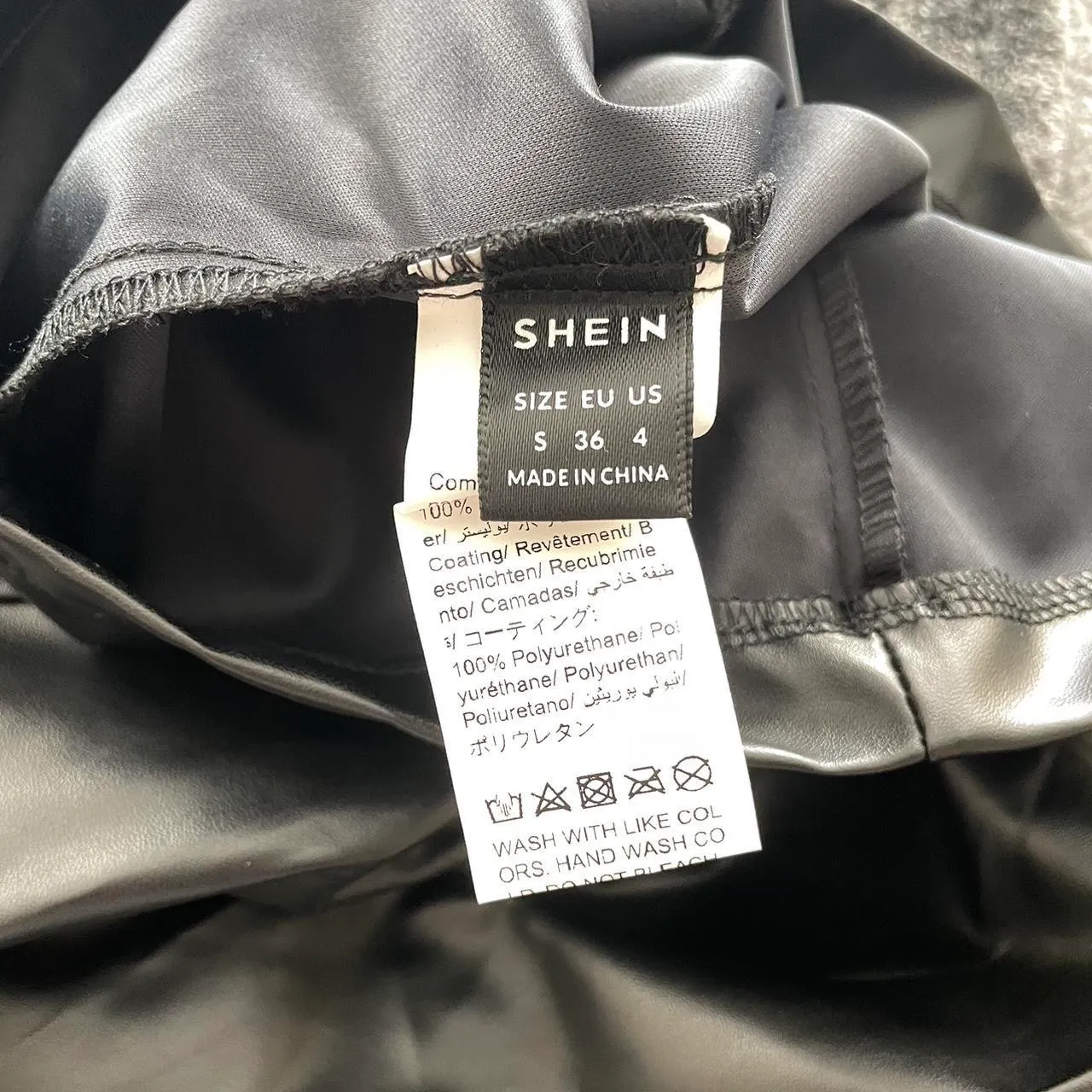 LEATHER BODYCON MINI DRESS - Image 3