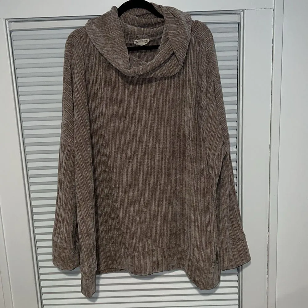 Joyfolie Oversized Leal Tan Sweater size L Tan Size L - Image 9