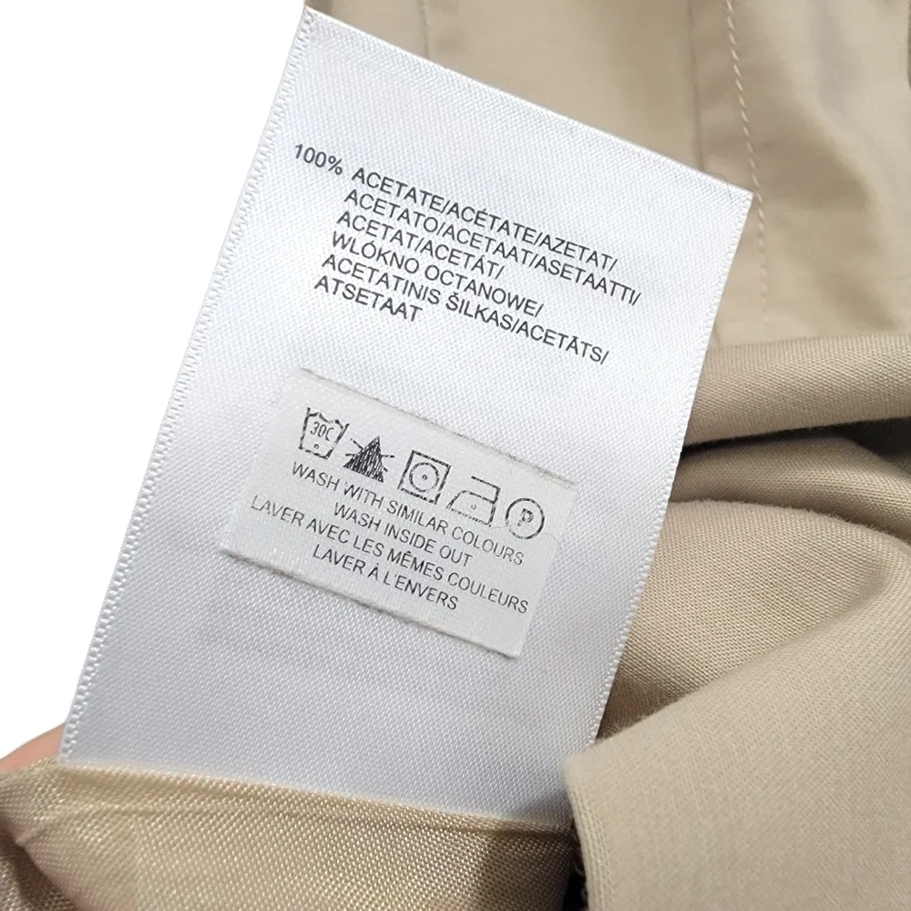 Mexx Khaki Knee Length Sleeveless Pencil Dress Size 4 - Image 11