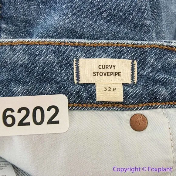 NEW Madewell Petite Curvy Stovepipe Jeans in Leaside Wash,‎ 32P - Image 14