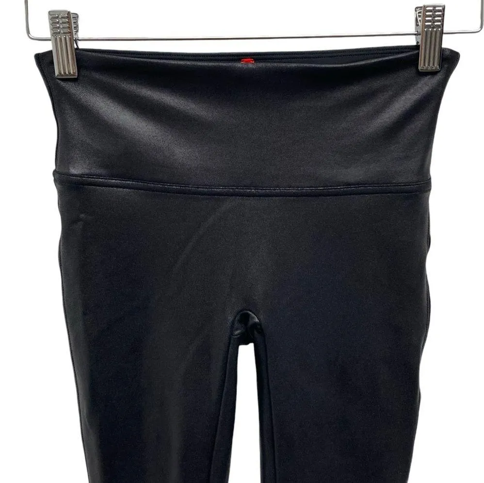 Spanx Faux Leather Leggings Black Size Small Regular Length - Image 5