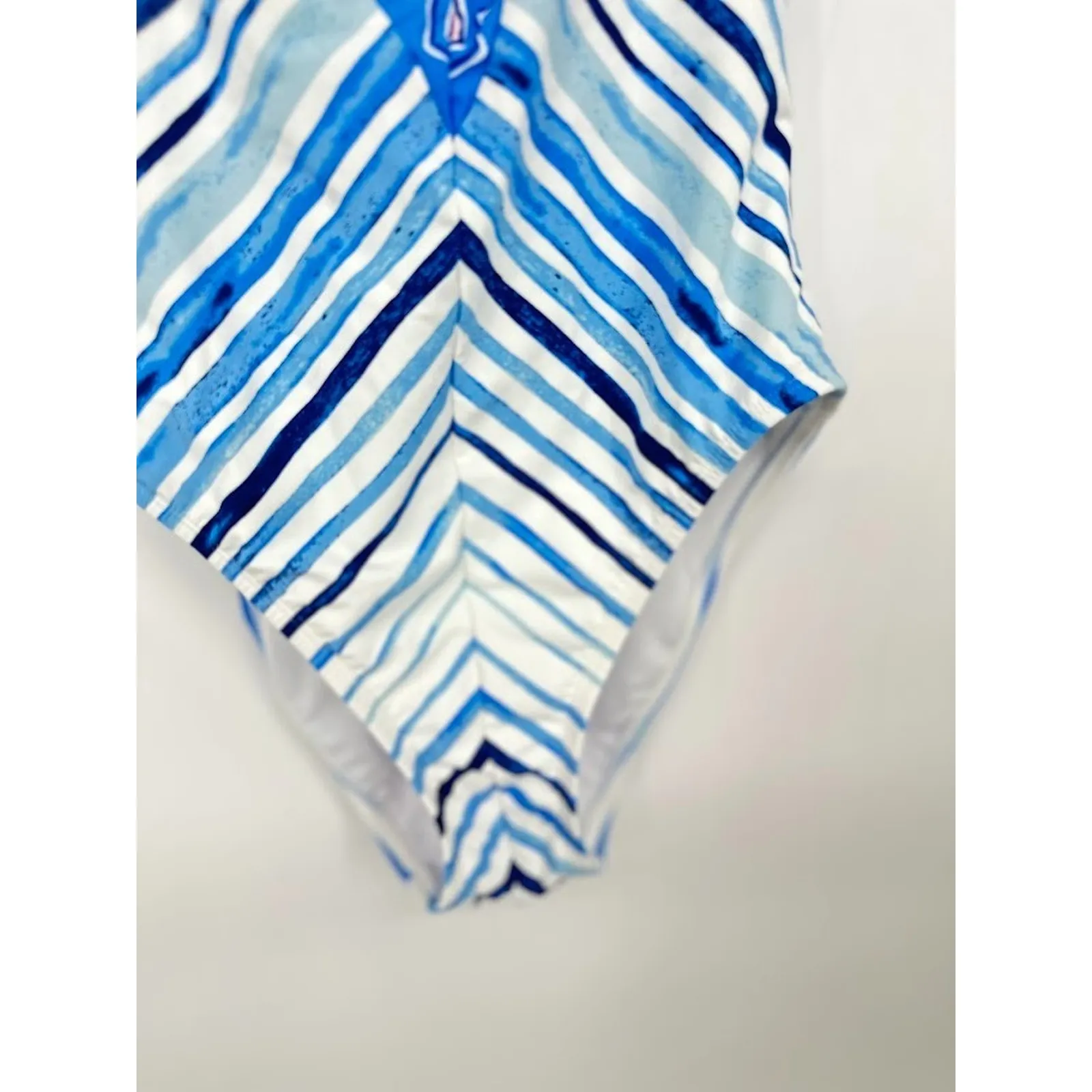 Lilly Pulitzer Loraline One Piece Swimsuit Seaside Vibes Striped Halter Swim 4 - Image 4