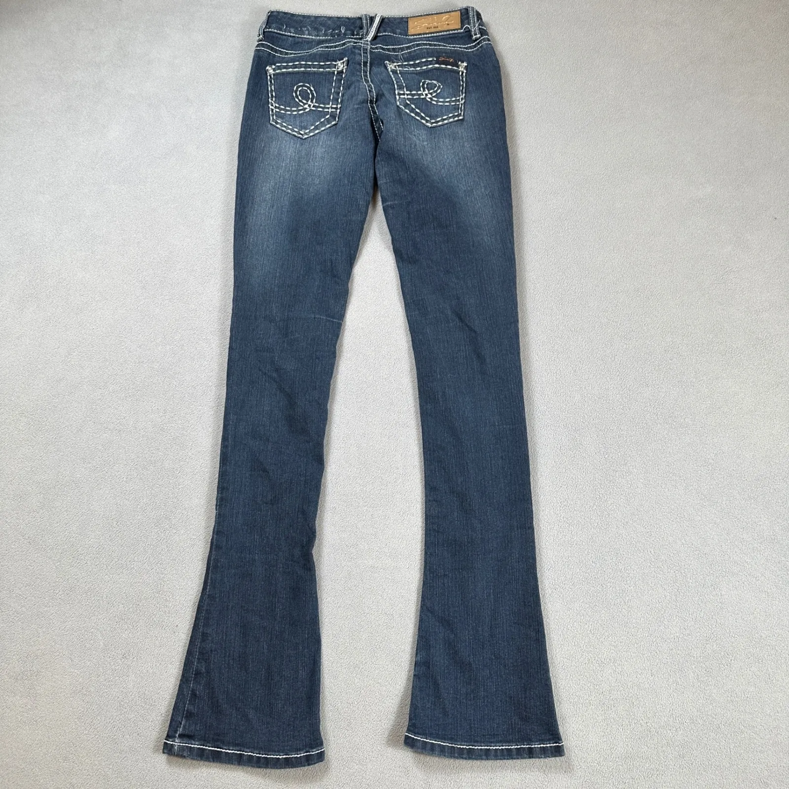 Vintage Seven 7 For All Mankind Jeans Women 25 Flared Bootcut Embellished Denim - Image 2