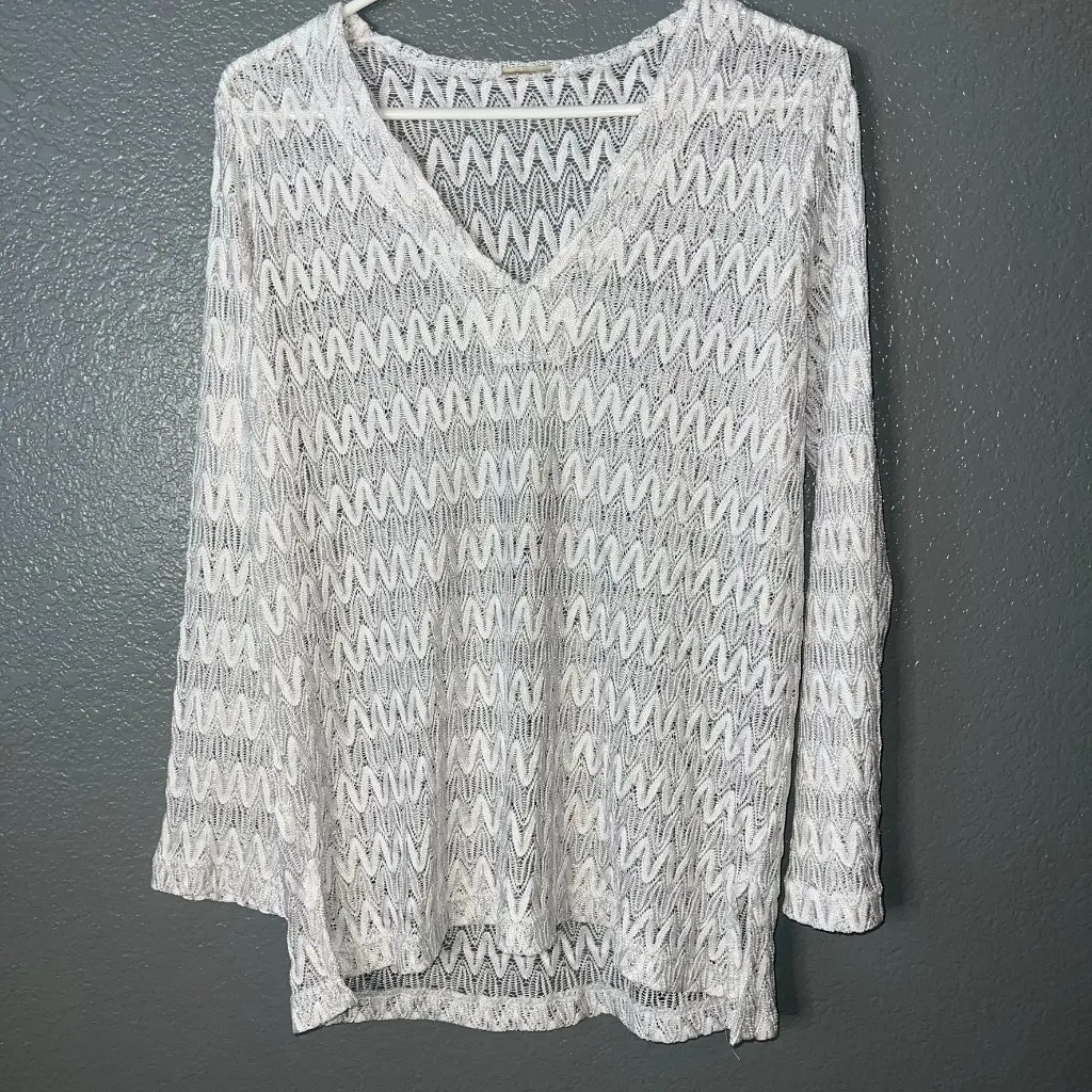 Ivory Open Knit V - Image 4