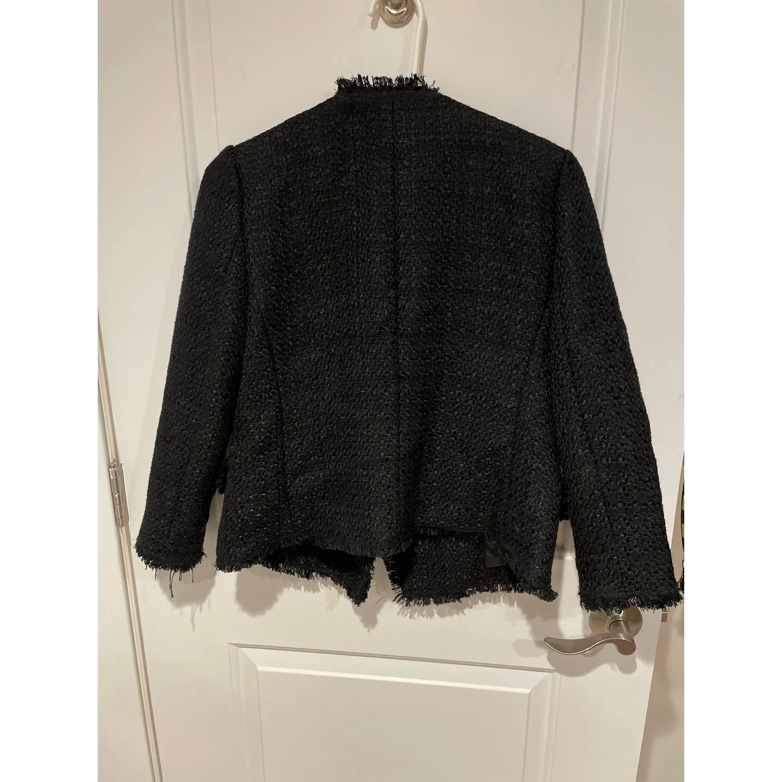 Ann Taylor black tweed blazer size 4P - Image 6