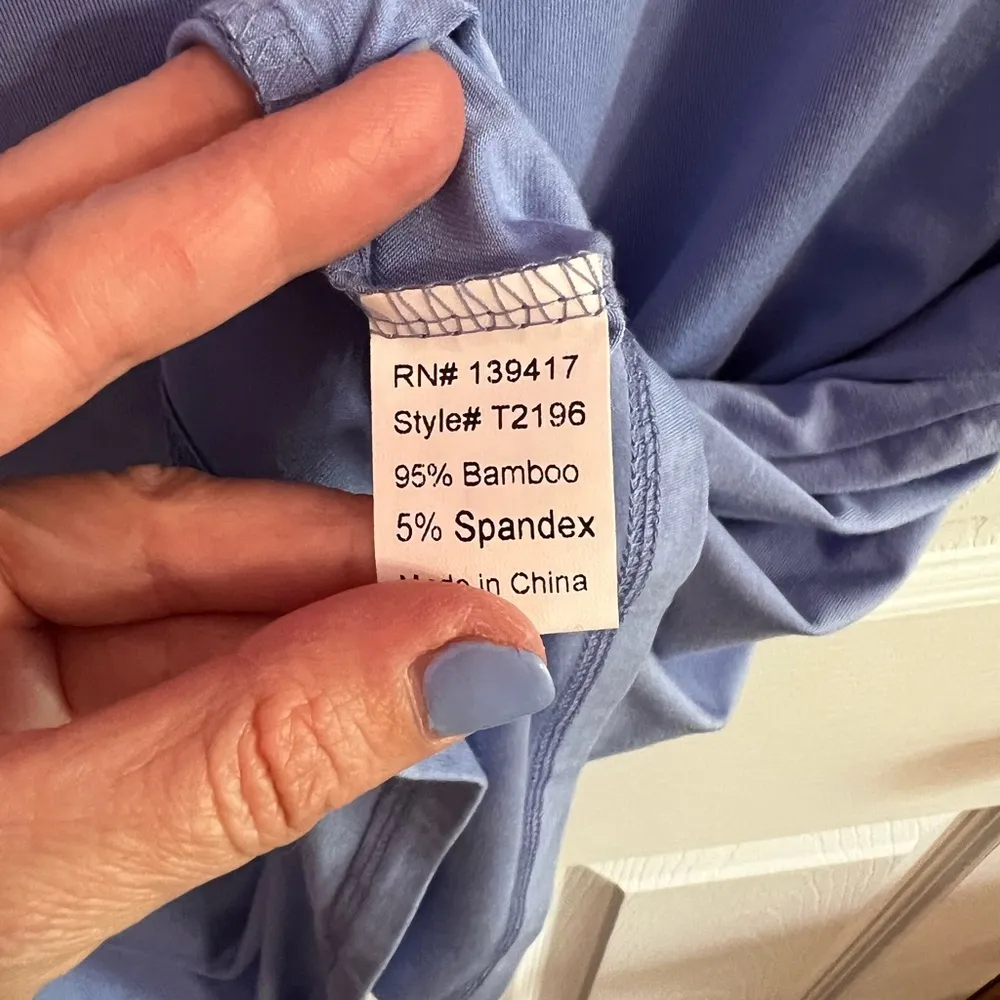 Piko periwinkle 95% bamboo tee size S - Image 3