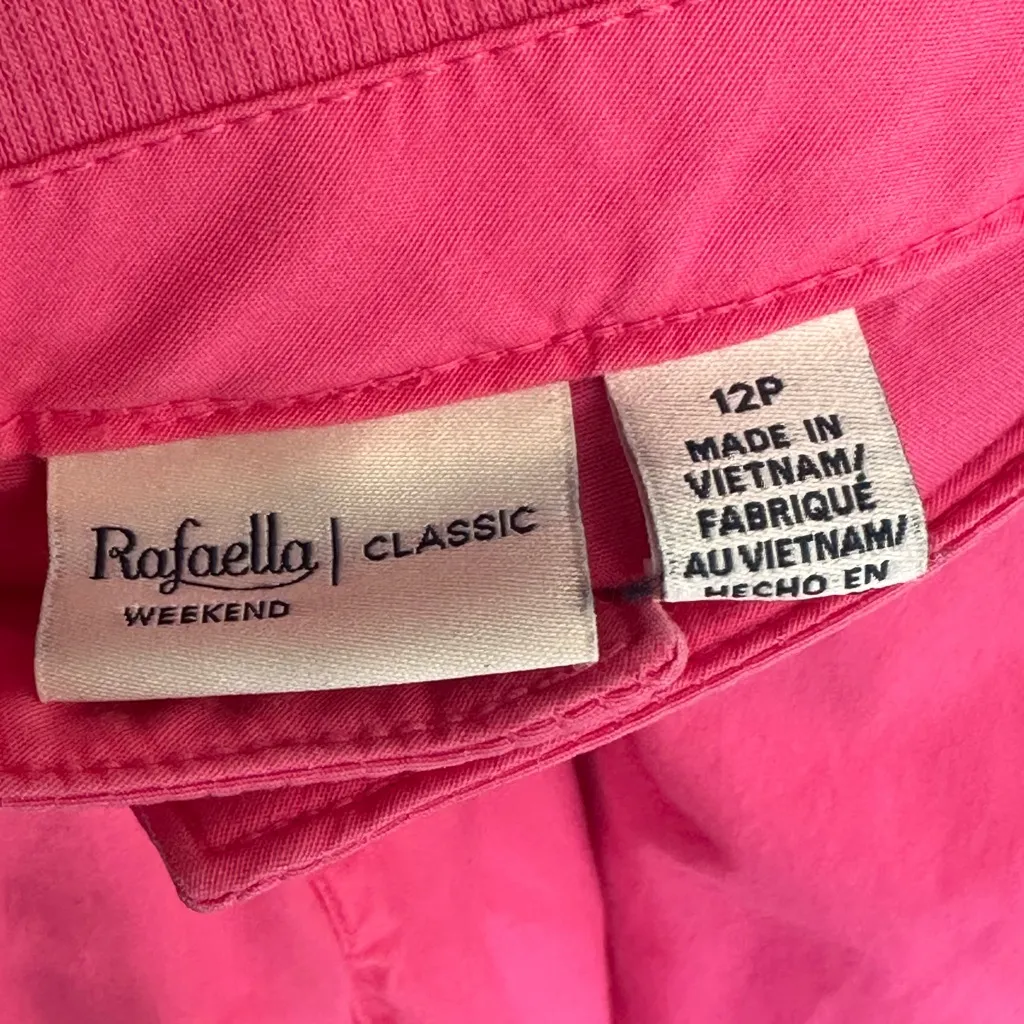 Rafaella Weekend Pink Lightweight Capris Sz 12P - Image 4