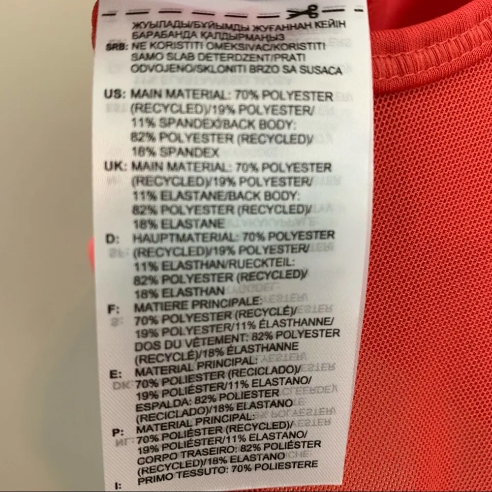 Adidas Red/White Jogger Bra Mesh Back - Image 4