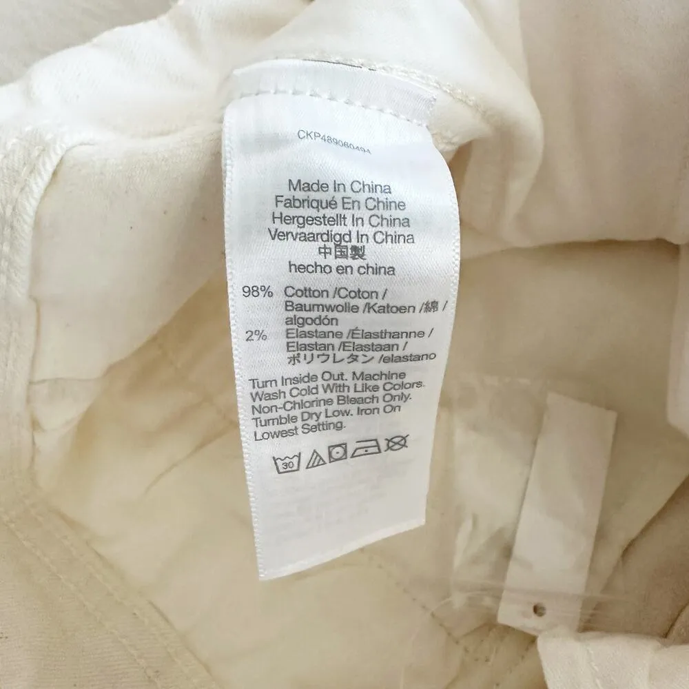 Madewell Jeans Womens Tapered Denim Trousers Vintage Ivory High Rise Size 29 NEW - Image 9