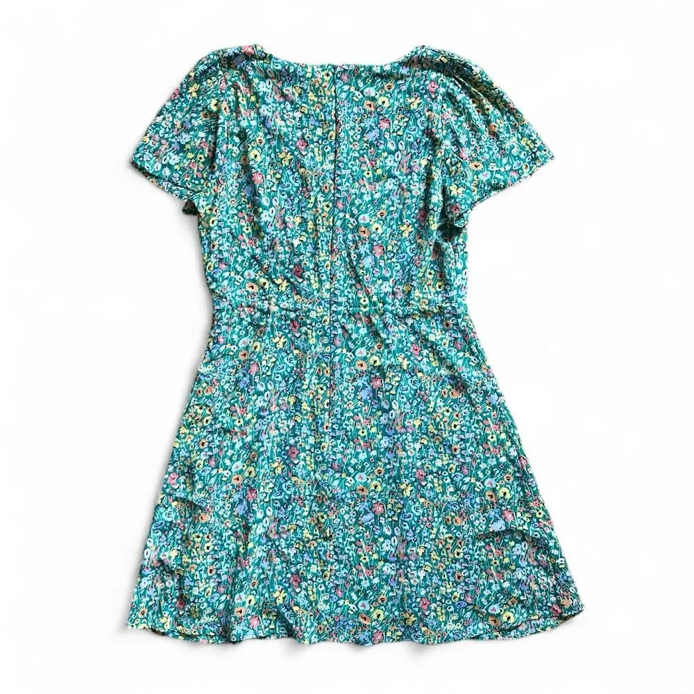 19 Cooper Green Floral Mini Dress L - Image 3