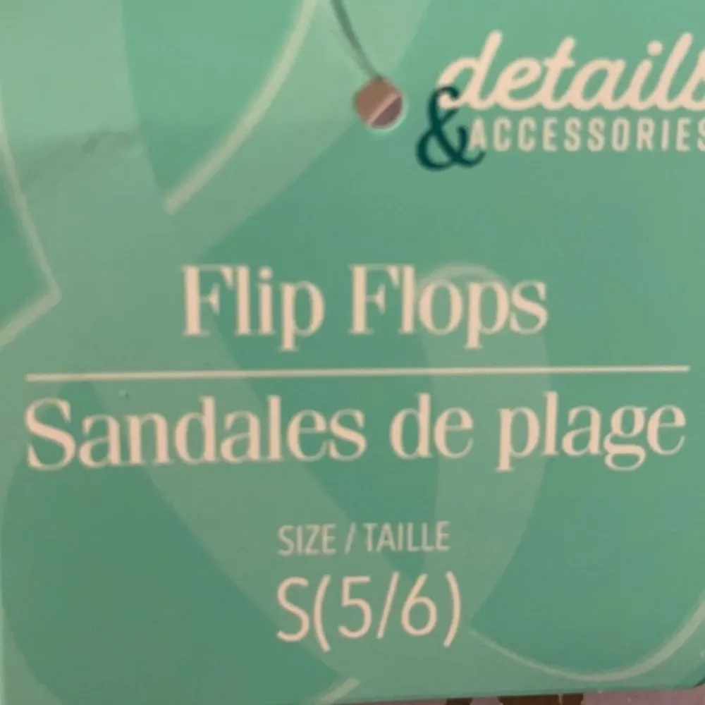 Wedding Day Flip Flops For Bride Size S (5/6) NWT - Image 6