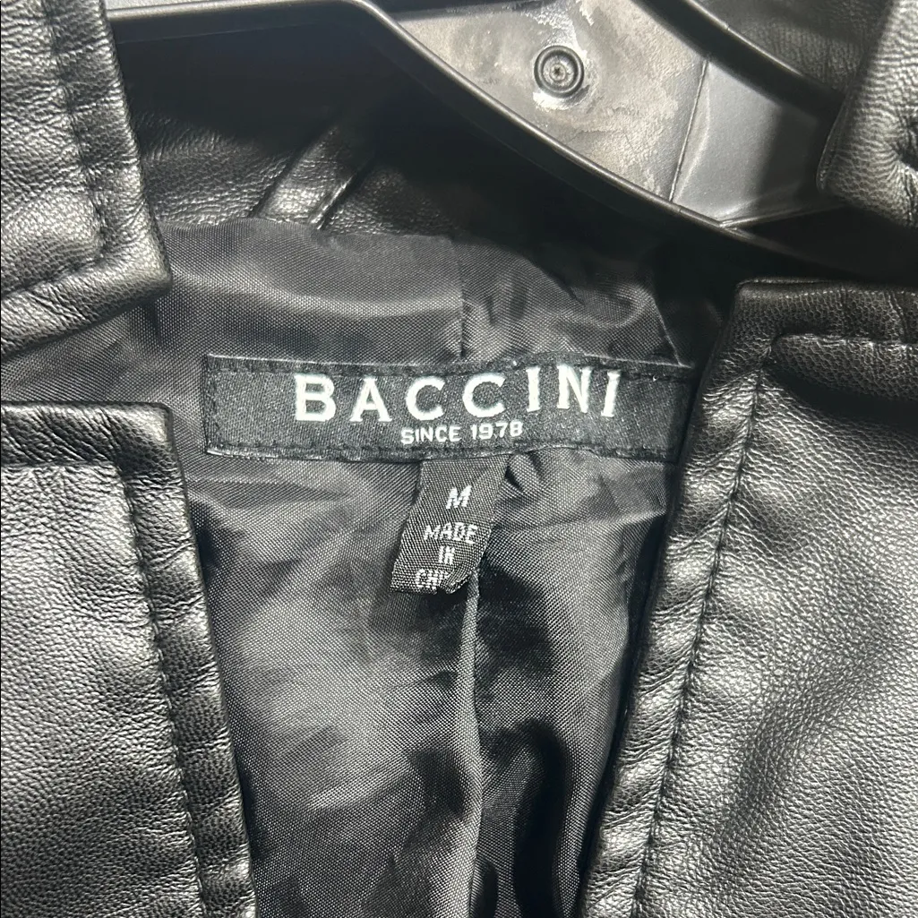Baccini Women's Black Bomber Jacket - Image 2