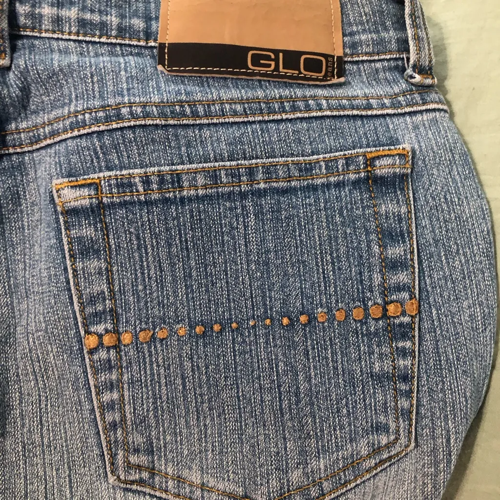 Glo vintage flare low rise jeans‎ Y2K 90’s juniors size 5 waist 29” Blue - Image 6