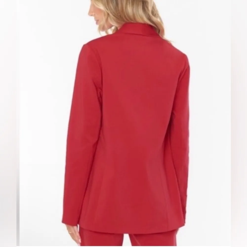 Show Me Your MUMU Red Major Blazer NWT size XS - Image 2