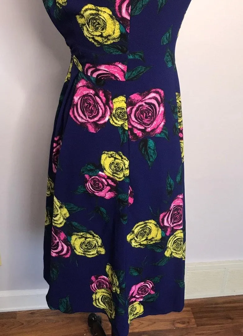 Darling Blue Floral Tea Dress - Image 7