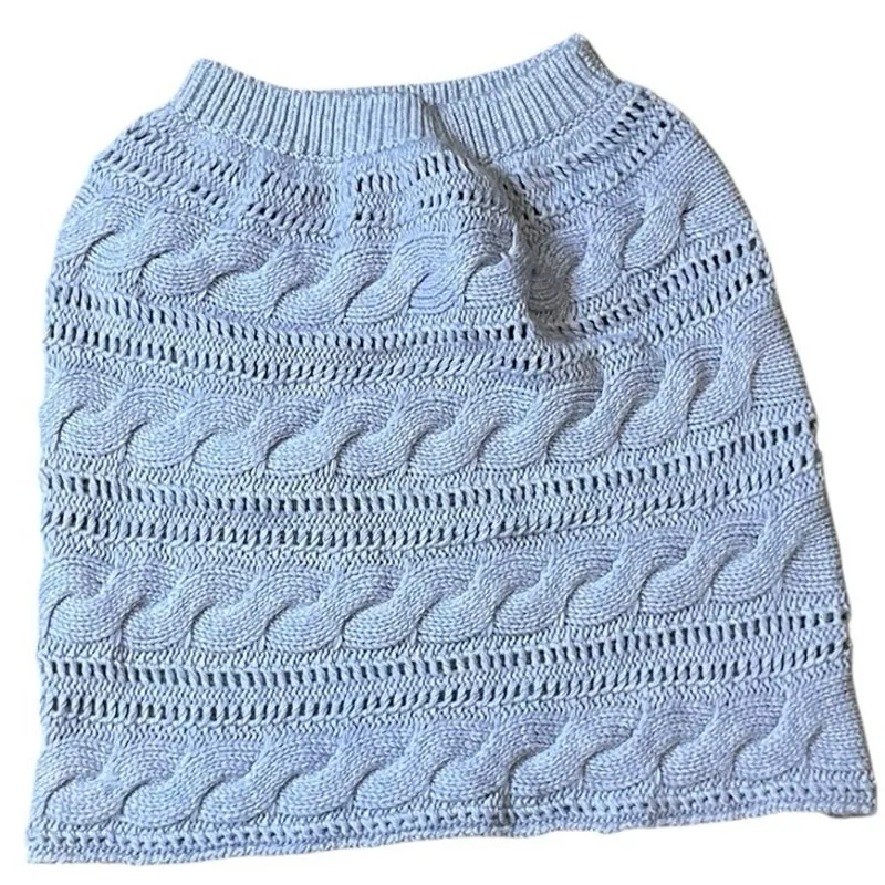 Opening Ceremonies Lavender knitted mini skirt cable knit pattern Size Small - Image 2