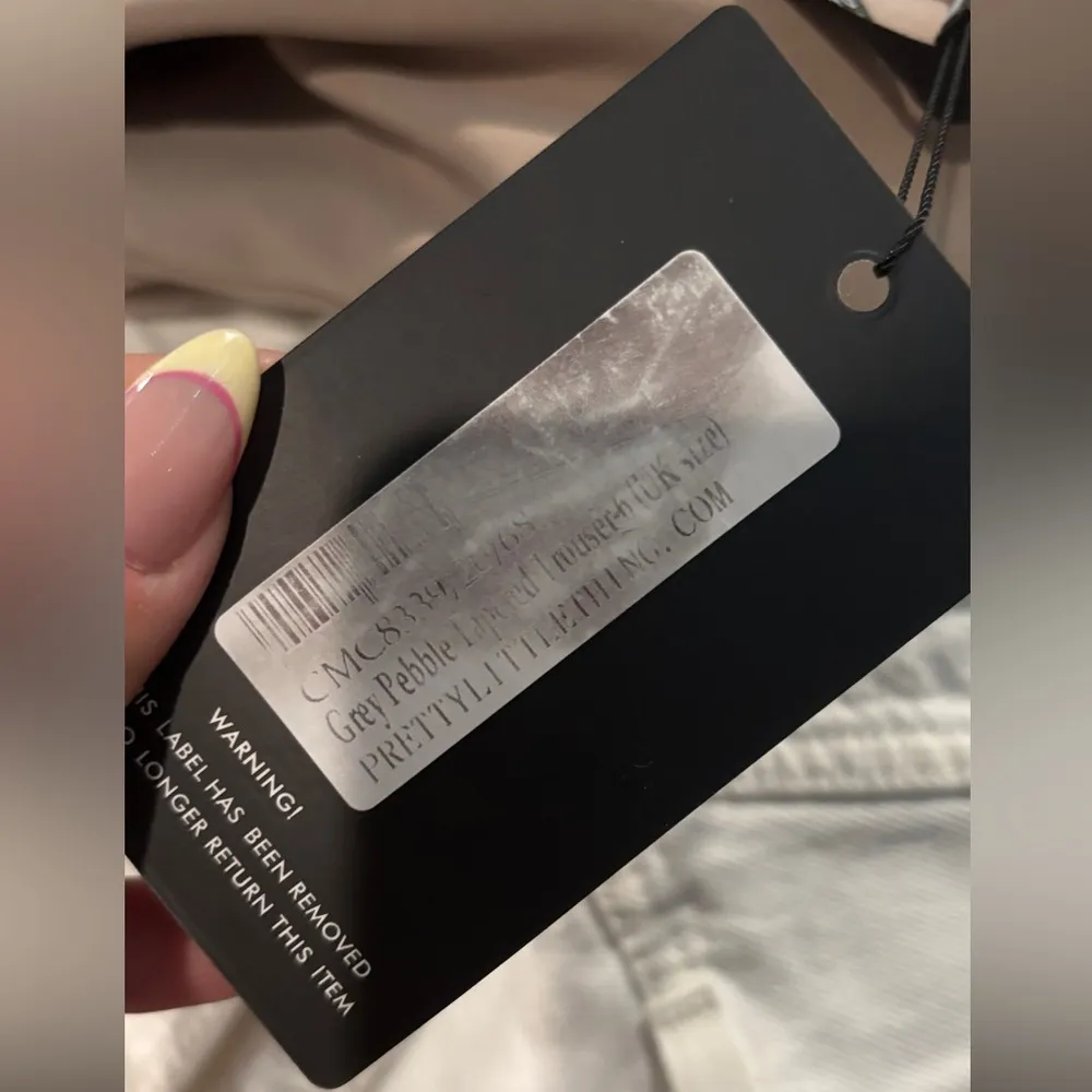 PLT Grey Pebble Tapered Pants - Image 5