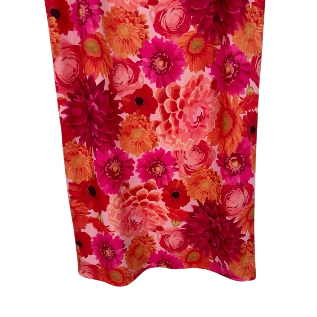 More to Come Bella Maxi Skirt in Multi Floral Print size Medium Realistic Pink - Image 6
