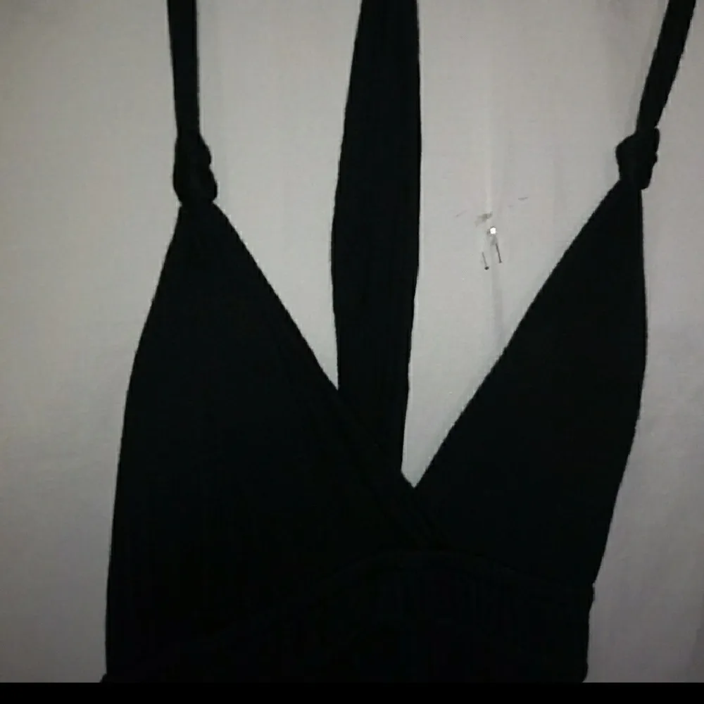 Cherry K. LJ Crosses Halter Maxi Dress in Black White Size undefined - Image 3