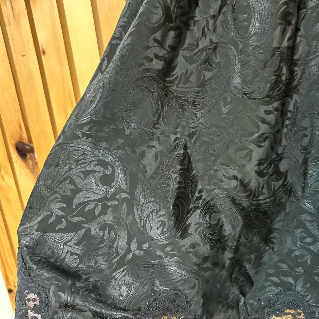 Vintage Lucie Ann II Black Lace Slip Skirt Dark Romantic Whimsigoth Fairy Witchy Size M - Image 3