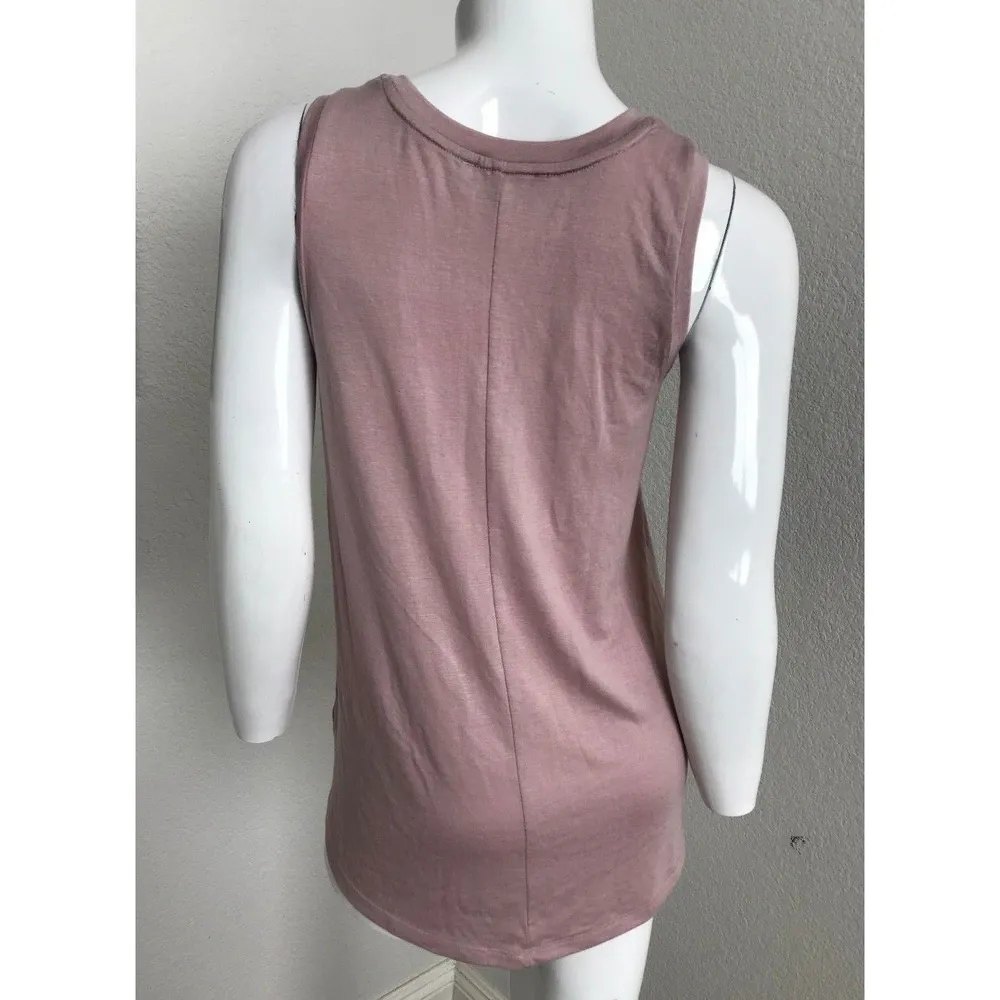Express One Eleven Wine Addict Tank Purple XS Racerback Top Blouse Sleeveless - Image 3