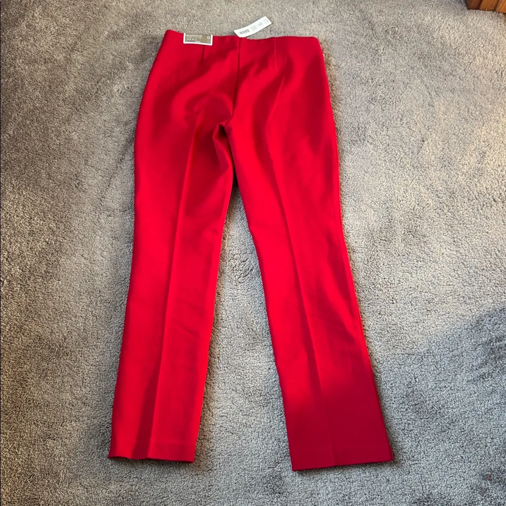 Chico's Carmine Red The Juliet Ultimate Fit Straight Leg Pants SIZE 0R (US 4R) - Image 7