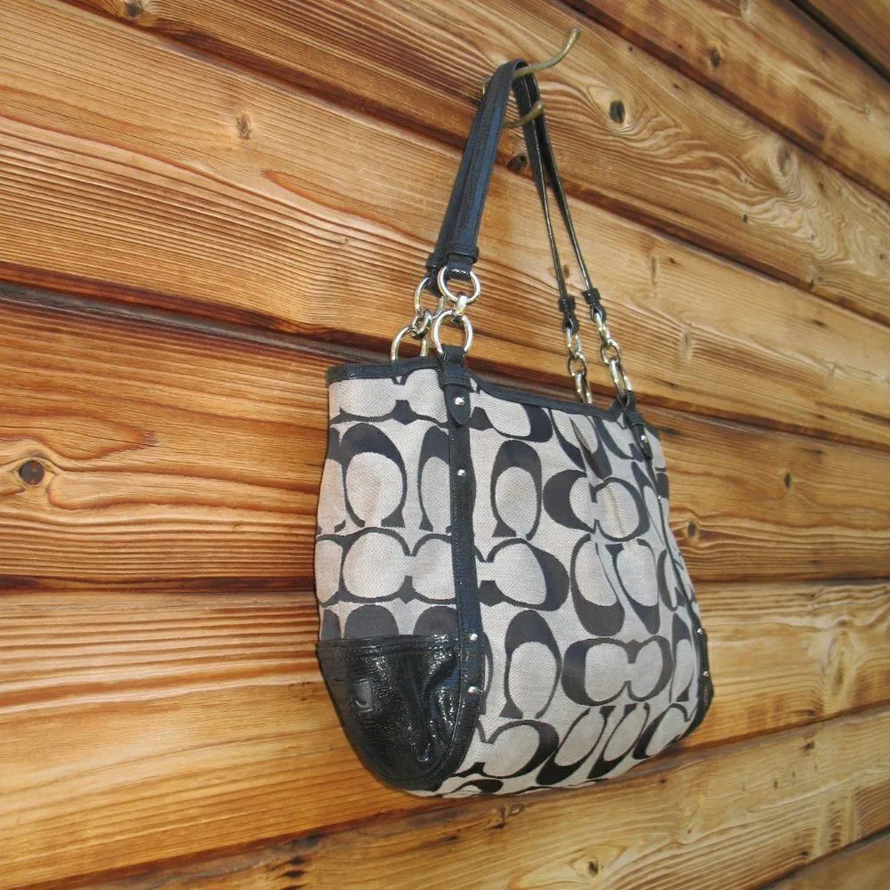 Coach Alexandra Signature Jacquard Large Bag - Image 2